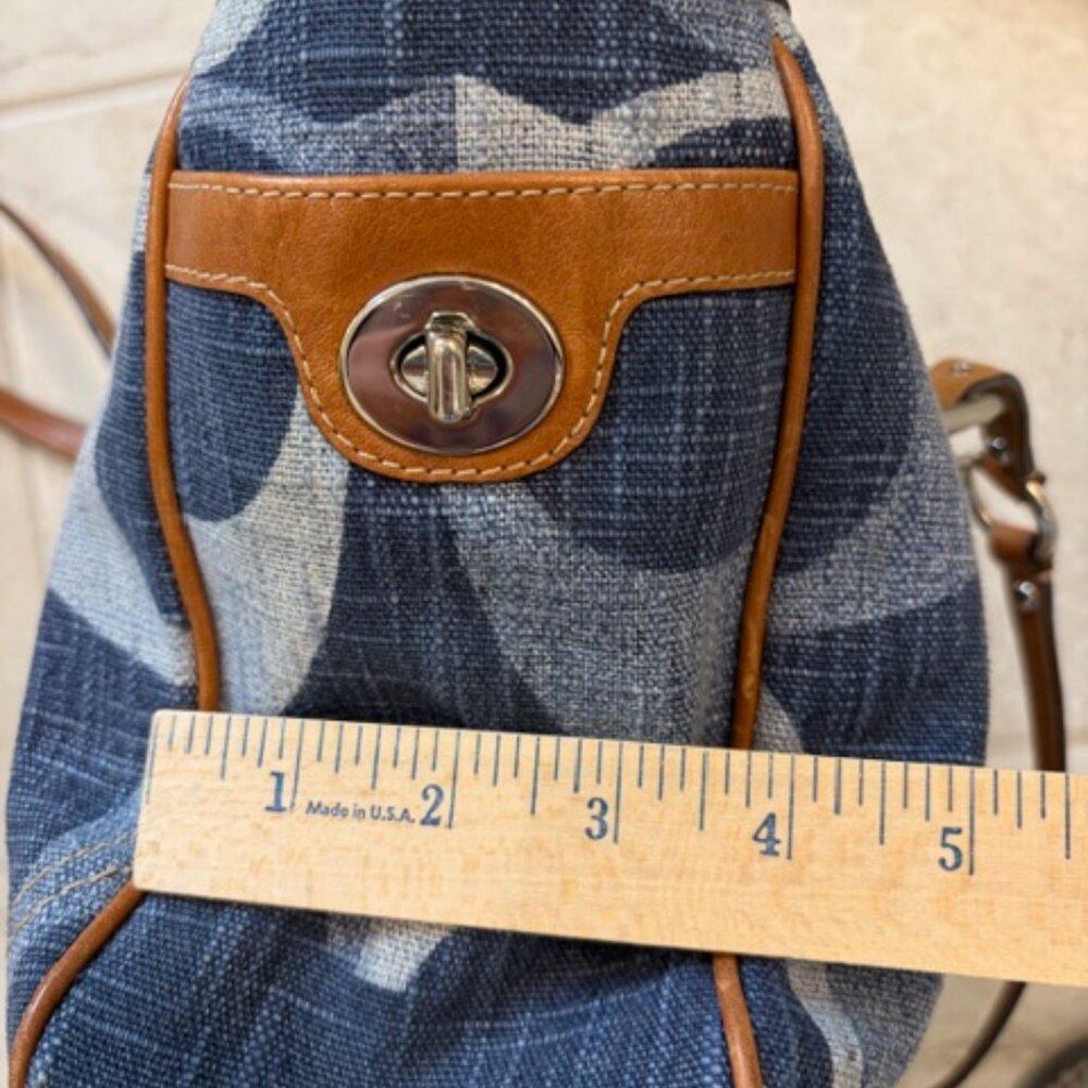 Coach 13810 Vintage Signature Gallery Tote with brown leather trim Classic Y2K - Picture 15 of 15